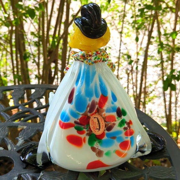 Rare HTF Vintage 💎 Murano, Italy 🤡 hand-blown VENETIAN GLASS CLOWN 🤡 pristine - Picture 9 of 13